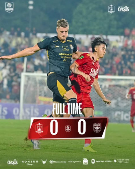 Hasil imbang laga Persijap vs Adhyaksa FC. (Dok.Persijap)