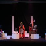 Pentas produksi Teater Tuman ke-20 dengan naskah “Pramakarya” (Dokumentasi Pribadi Teater Tuman)