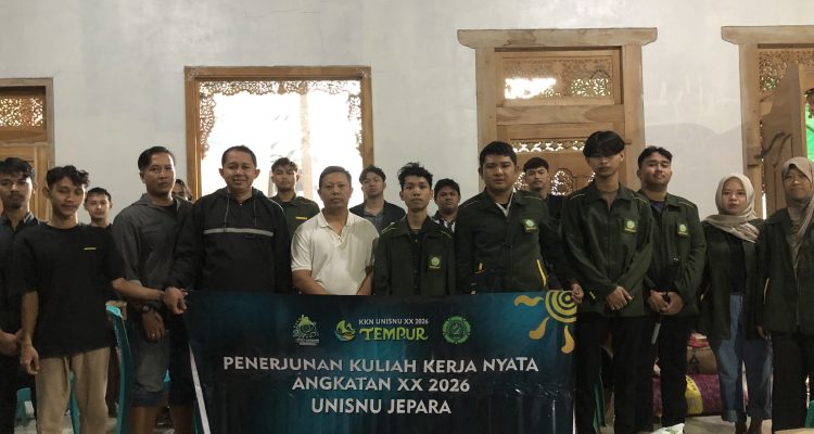 Mahasiswa KKN Unisnu Jepara Desa Tempur. (KKN Unisnu)