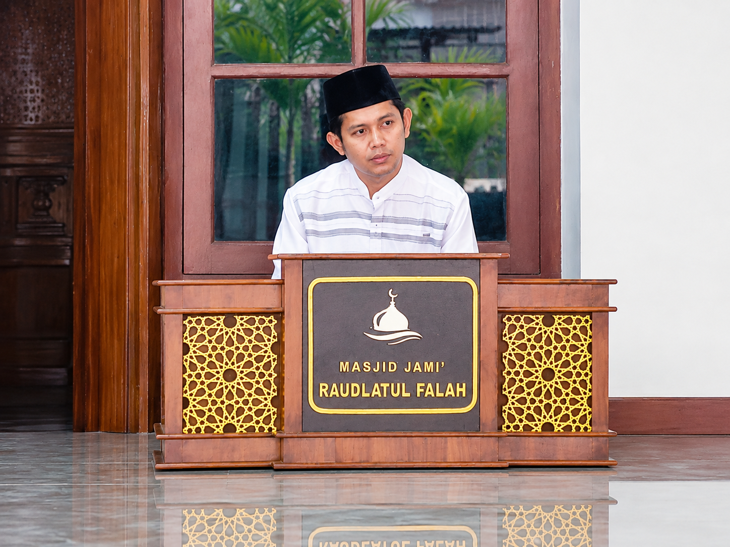 Kiai Muhammad Choirul Misbah Sampaikan Kajian Ahad Pagi di Masjid Jami' Raudlatul Falah Sekuro