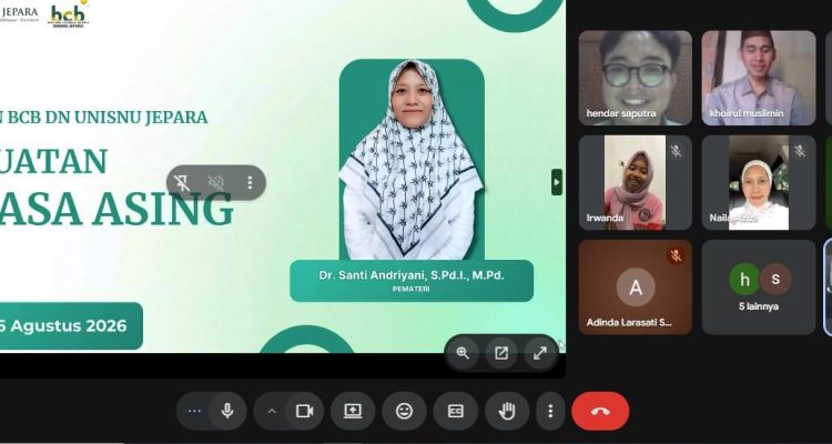 Senyum dan Cerita Mahasiswa BCB UNISNU Jepara dalam Pembinaan Rutin via Zoom Meeting Bersama Santi Andriyani